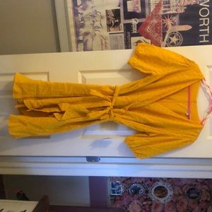 NWT MUSTARD EYELET DRESS 💛